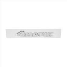 4MATIC Silver Auto Trunk Door Bumper Badge Decal Emblem Adhesive Tape Sticker Replacement for