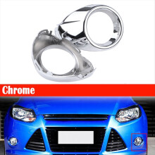 Chrome Front Bumper Fog Light Lamp Frame Trim Grille Cover BM51-19953-CB, BM51-19952-CB for Focus 2012-2014