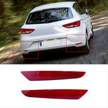 For Seat 2013-2019 Rear Bumper Reflector No Light Red Lens Cover L&R