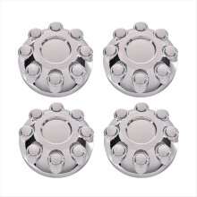 4Pcs 17Inch Wheel Hub Center Caps Chrome 8 Lug 52121450AB,52121450AD for Ram 2500 3500 2003-2013