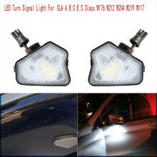 Car Puddle Light Rear Mirror Welcome LED Turn Signal for CLA C E S Class W176 W212 W204 W219 W117