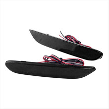 Car Rear Bumper Reflector Light 26560-JJ90A for Q50 Rogue 14-16 Warning Lamp Black