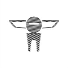 Carbon Fiber for 2010 2011 Car Steering Wheel Cover Trim Decal Interior Accessories