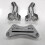 3-1/2 Inch Pullback Handlebar Risers & Top Clamp Kit for Dyna Softail Fat Boy 2