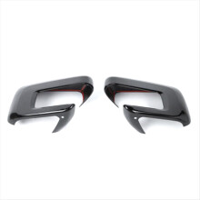 1Pair Front Side Rearview Mirror Caps Cover Decoration Trim for 2021 2022 Bright Black