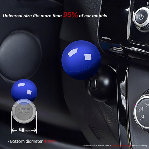Button Cover, Joystick Car Engine Stop Cover Protector, Ignition Decoration,Blue 2