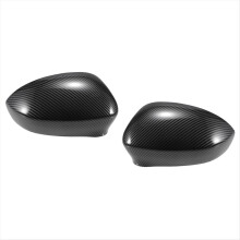 Car Rear View Cover Side Mirror Cap Carbon Fiber for 500 2007-2023 Guard Trim 735452185 735452186
