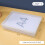 Plastic File Organizer Transparent Square Storage Box A4 L 4