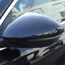 Car Side Rearview Mirror Housing Cap Carbon Fiber Cover for Romeo Stelvio 2017 2018 2019 2020 B