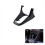 Car Center Control Shift Lever Panel Frame Gear Bracket Base for Golf 6 2008-2013 Black 2