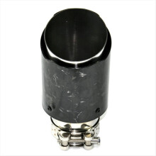 Car Forging Pattern Exhaust Tip 63-101MM Universal Pipe Modification Tail Throat Clip-on