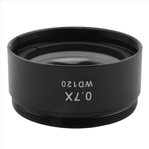 WD120 0.7X Trinocular Stereo Microscope Auxiliary Objective Lens Barlow 48mm Thread