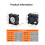 3D Printer Hotend Cooling Fan Mini PWM Temperature Control for X1 X1C 2