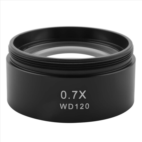WD120 0.7X Trinocular Stereo Microscope Auxiliary Objective Lens Barlow 48mm Thread 1