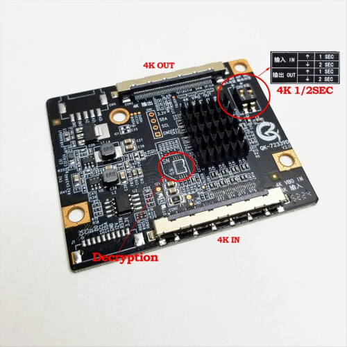 QK-72339D Upgraded Version Adapter Board Solves 4K LCD Screen Partition Problem TV Modification 1