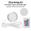 3D Printing Model LED Light Spotlight Multicolour Adjustable Led Kit DIY Without Lamp Shell 3