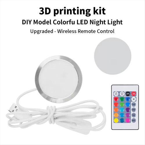 3D Printing Model LED Light Spotlight Multicolour Adjustable Led Kit DIY Without Lamp Shell 2