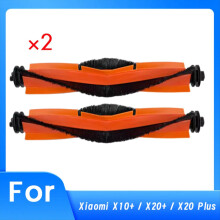 2 Pcs Main Brush for X10+ / X20+ X20 Plus Sweeping Machine Cleaner Parts Replacement