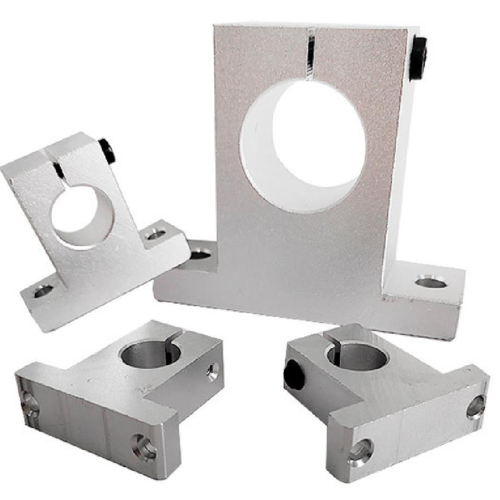 2 Pcs Linear Motion Rail Clamping Rod Guide Support Shaft Bracket Coupling Mount SK10 10mm 1