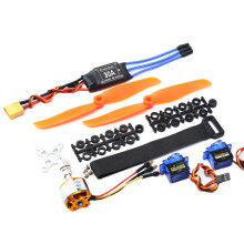 2200KV Brushless Motor 30A ESC Plug SG90 9G Micro-Servo 6035 Propeller for RC Fixed Wing Plane Helicopter