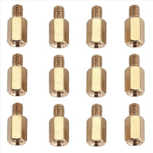 50 Pcs PC PCB Motherboard Brass Standoff Hexagonal Spacer M3 7+4mm