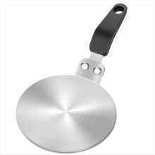 Induction Cooker Adapter Plate 13cm/5.1inch Stainless Steel Heat Sink for Aluminum & Moka Pot Coffee Maker