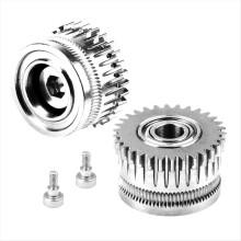 2Pcs for K1 K1C Max Extruder Accessories All Metal Filament Gear 3D Printer Two Extrusion Kit