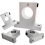 2 Pcs Linear Motion Rail Clamping Rod Guide Support Shaft Bracket Coupling Mount SK12 12mm 2
