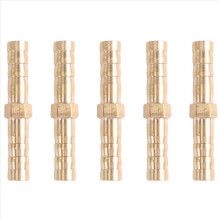 5 pcs Brass Straight Hose Connector Joiner