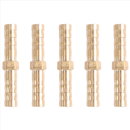 5 pcs Brass Straight Hose Connector Joiner
