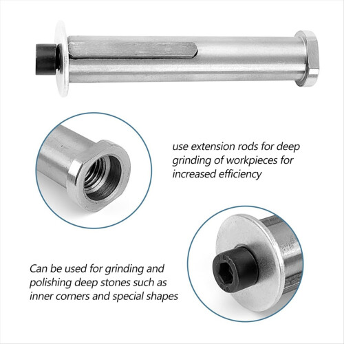 M14 Thread Satin Roller Attachment Extension for Angle Grinder Adapter Grinders Cutting Disc 1