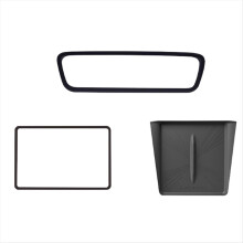 Car Center Console Wireless Charger Mat Screen Protect Frame Rearview Mirror for Model Y 2025
