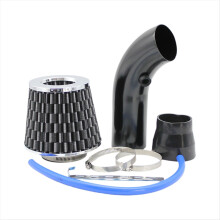 Cool Air Intake Kit, 3inch Universal Car Pipe Aluminium Automotive Filter Induction Hose Kit