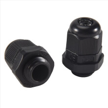 30 Pcs PG7 Waterproof Connector Gland Black for 4-7mm Diameter Cable