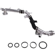 06E121045J Aluminum Engine Coolant Water Pipe Antifreeze Hard 06E121045AB for A4 A5 3.2L V6