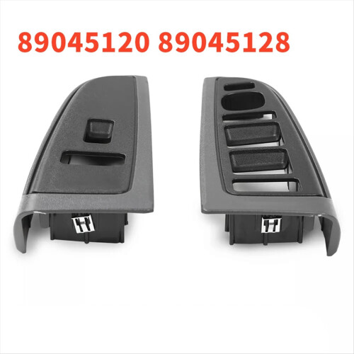 1Pair Front Window Switch Bezel 89045128 89045120 for 03-07 Armrest Upper Panel Light Gray 2