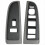 1Pair Front Window Switch Bezel 89045128 89045120 for 03-07 Armrest Upper Panel Dark Gray 1