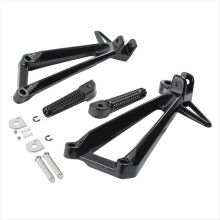 Motorcycle Aluminum Rear Passenger Foot Peg Footrest Bracket Set Fit for YZF R3 YZF-R3 2015-2024 MT 03 2020-2024
