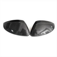 For 2008 208 Corsa 2019-2025 Car Replacement Rearview Side Mirror Cover Wing Cap Trim Carbon Fiber