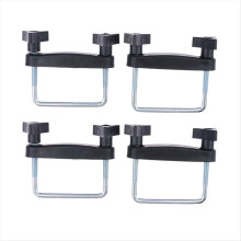 4 PCS Car Roof Rack Basket U-Bolt Clamps Mounting Fitting Kit Universal Luggage Frame Fixing Clip 8CM