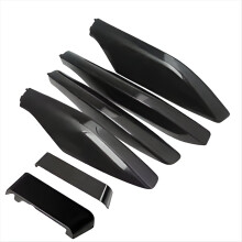 6Pcs/Set Black Roof Rack Bar Rail End Protection Cover Shell for Prado Fj120 LC120 2003-2009