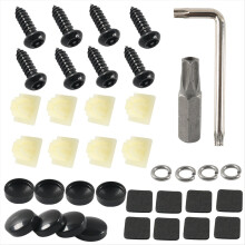 License Plate Screw Kit Frame Snap Anti-Theft Buckle Insertion Fastener
