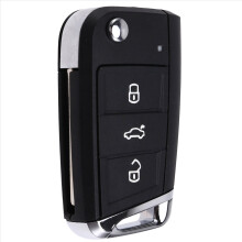 Car 3 Buttons Key Shell Folding Remote Control for MBQ Golf Narrow Blade Housing Cover