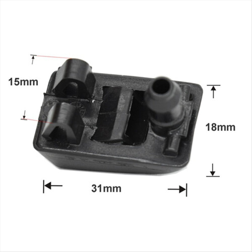 2PCS Windshield Windscreen Washer Nozzle Jet 1Z0955985 for 2004-2015 2