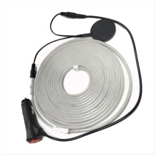 For 2025 Model Y Rear Trunk Waterproof LED Strip Atmosphere Brighten Light Car Interior Cold White