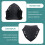 Motorcycle Front Windscreen Shield Deflector Guard for X-MAX 300 2017-2022 Black 8