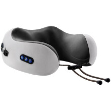 Portable Heated Neck Massager Pillow With Memory Foam Cervical Support Car And Home 3 Adjustable Levels Shoulder Relief