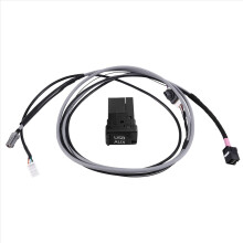 USB AUX Interface Switch 5 Pin Plug Adapter Harness Cable Kit for Verso