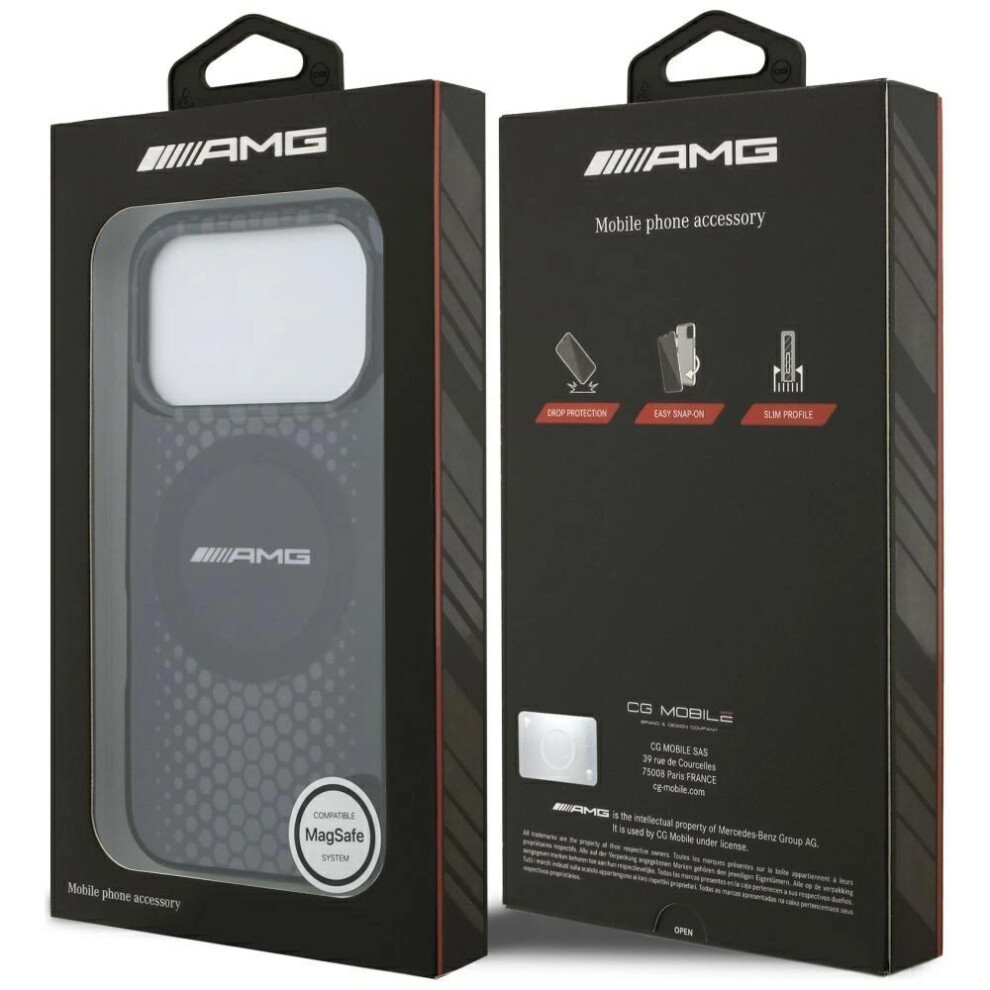 Photos - Case Mercedes-Benz AMG Double Layer Transparent Graphics  with MagSafe for iPhone 17 Pro 6.3" Black - AMHMP17L24HHGPK 