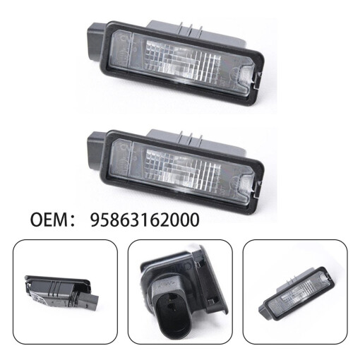 1 par de luzes de placa de carro 95863162000 para 1